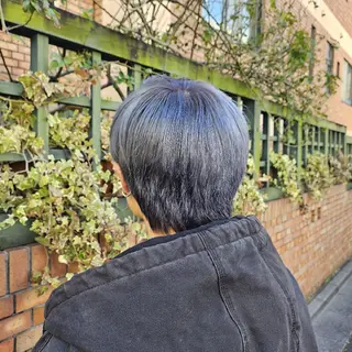 ショート メンズ カラー あべかりん/原宿 /マツパ/ハイトーンのヘアスタイル