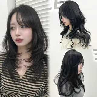 ロング カラー 🫧こだわり韓国ヘア CANDY横浜🫧のヘアスタイル