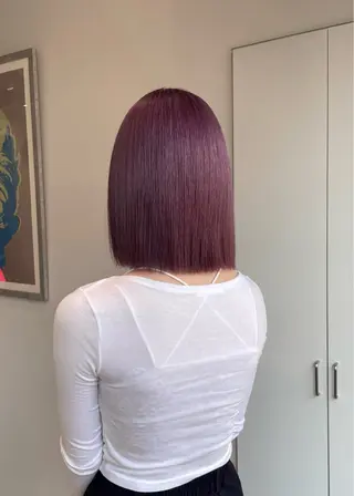 ミディアム カラー 💝透明感/ブリーチ /れい💝のヘアスタイル