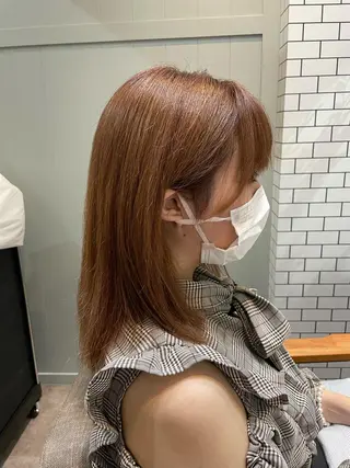 セミロング ✨ハイトーン✨ダブル カラー✨シバサキのヘアスタイル