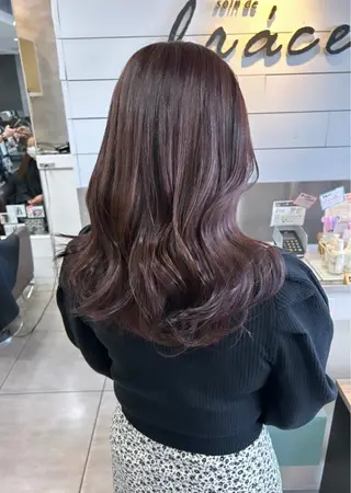 ミディアム 🫧艶髪カラー🫧 森本くるみのヘアスタイル