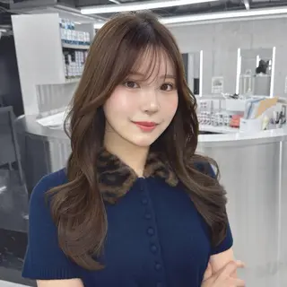 ロング CYM所属・ワンカラー/レイヤー 🩷モエのヘアスタイル