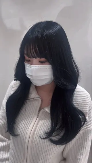 ロング カラー 💖大人韓国ヘア💖 韓国艶カラー【銀座】のヘアスタイル