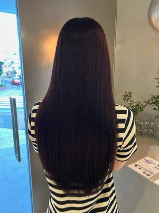 ロング カラー 馬場 菜乃夏のヘアスタイル