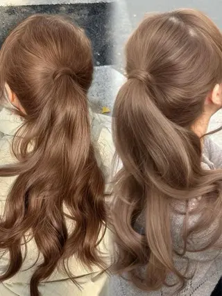 ロング カラー ブリーチなし特化 美容師💖SAE💖のヘアスタイル