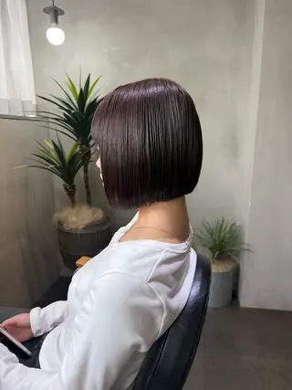 カラー La fith hair charme 渋谷店【ラフィス ヘアー シャルム】所属・ボブ/縮毛/ブリーチ KURUMI💛のヘアスタイル
