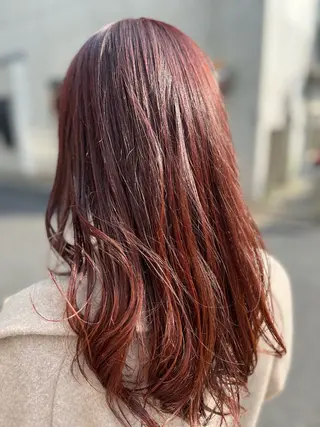 ロング カラー おくむら あやこのヘアスタイル