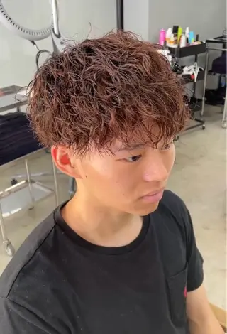 ショート カラー パーマ メンズ メンズ専門サロン wokeのヘアスタイル
