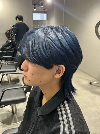 ショート カラー メンズ 【センターパート/ マッシュ】ryokaのヘアスタイル