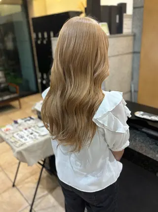 ロング 心斎橋/メンズパーマ ブリーチ/ハイトーンのヘアスタイル