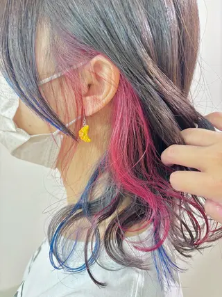 セミロング カラー 古川 琴美のヘアスタイル