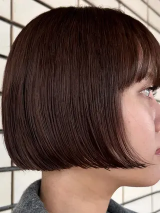 ショート カラー デザインカット/ パーマ/nanaのヘアスタイル