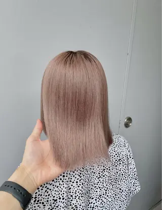 ミディアム カラー ヘアアレンジ flammeum所属・ハイトーン/ボブ /misakiのヘアスタイル