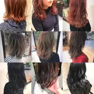 セミロング カラー 松村 崇弘のヘアスタイル