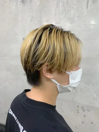 ショート カラー メンズ クセを最大限に活かす メンズパーマ奈良大祐のヘアスタイル