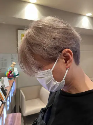 ショート カラー メンズ dogstar小林諒 レイヤー/パーマのヘアスタイル