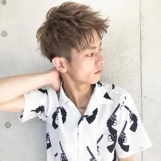 ショート カラー メンズ 横浜メンズパーマ🔥 大野賢人のヘアスタイル