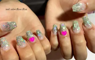 セミロング ネイル ネイルスタジオ シェイクユアハンズのネイルデザイン