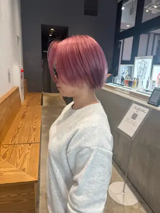 ショート カラー 【似合わせカラー】 西口嶺河のヘアスタイル