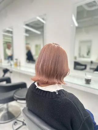 セミロング カラー ❄最強かわいいカラー ❄️MINA❄️のヘアスタイル