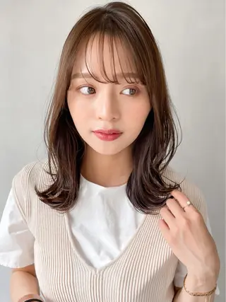 ミディアム カラー 【lyann表参道】 大内優衣のヘアスタイル