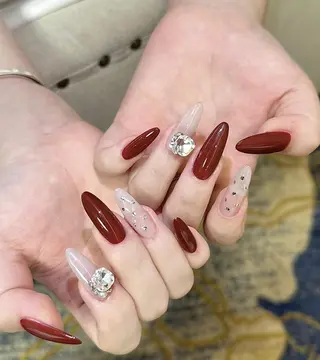 ネイル By moonネイル 🌷ワンホン/韓国風のネイルデザイン