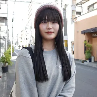 ロング カラー fon所属・カラーモデル fon▶山田 悠華のヘアスタイル