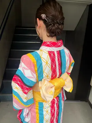 艶髪/ハイトーン/ ヘアセット/モエノのヘアスタイル