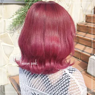 ミディアム カラー ヘアアレンジ 💕ブリーチ/ヘアメ 🎀YUUKAのヘアスタイル