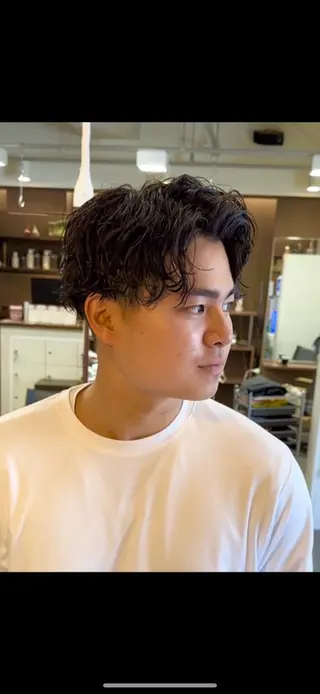 パーマ メンズ 年間2000名担当◎ パーマ職人/仲原佑樹のヘアスタイル
