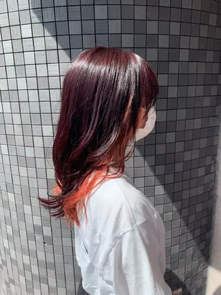 セミロング カラー なりたいを叶える /町野 朝哉のヘアスタイル