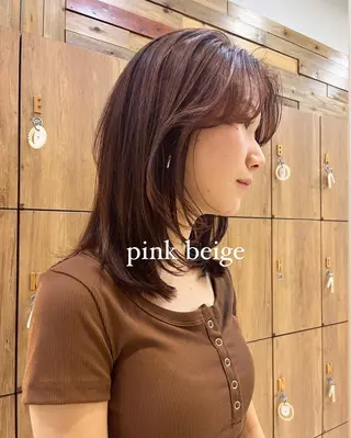 セミロング カラー 黒田瀬奈/ボブ まろやかベージュのその他イメージ