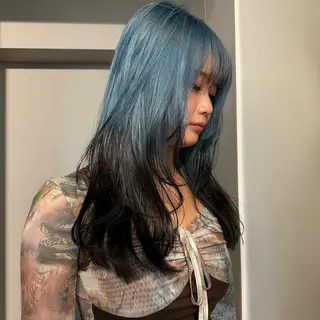 ロング カラー ヘアアレンジ Mizobe misakiのヘアスタイル