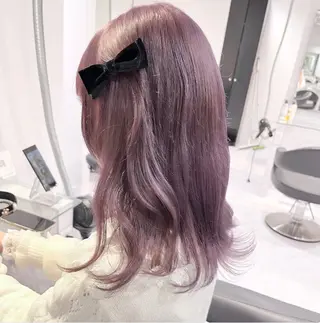 ミディアム カラー 🫧うる艶トレンド 🫧透明感カラーのヘアスタイル