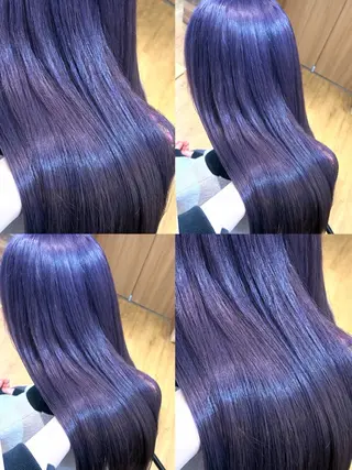 ロング カラー 👑髪質改善wカラー /ハイトーン/アユカのヘアスタイル