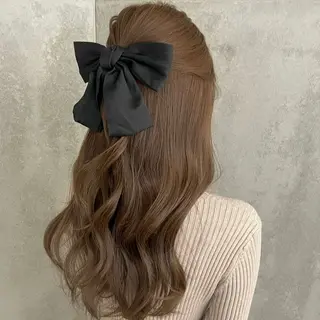 ロング カラー 大阪カラーモデル にしかわ もえのヘアスタイル