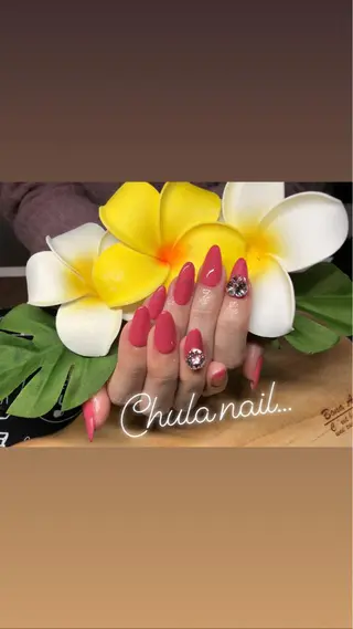 ロング カラー ネイル ëmma nail_ by chulaのネイルデザイン