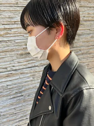 ショート jjeno所属・kaN./ボブ /髪質改善ストレートのヘアスタイル