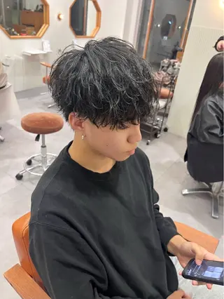 ショート パーマ メンズ Bond Story white所属・【メンズ特化】 メンズパーマ/雄斗のヘアスタイル