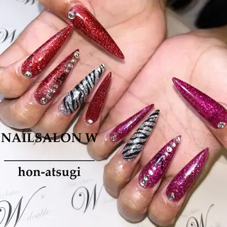 ロング ネイルサロン ダブルのネイルデザイン