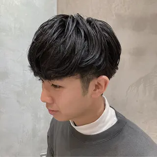 ショート パーマ メンズ fifth JINGUMAE所属・波巻きスパイラルパー マ/シャドウパーマ駿のヘアスタイル