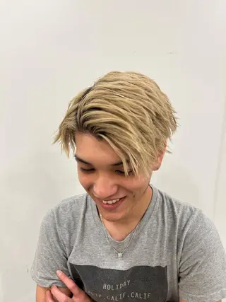 ショート カラー ヘアアレンジ メンズ SHIAN八王子所属・SHIAN 八王子 🍑すずかのヘアスタイル