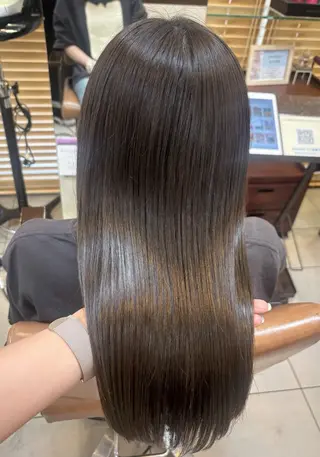 セミロング カラー 頭皮×髪質改善 透明感カラー💎中村のヘアスタイル