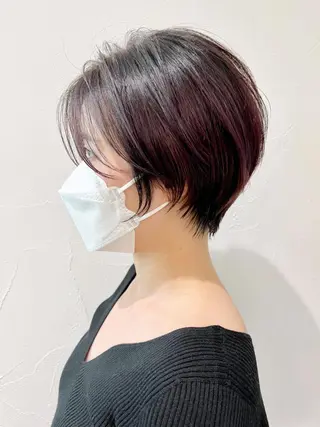 ショート カラー パーマ ヘアアレンジ ITbyALBUM 中野店のヘアスタイル