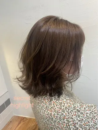 ショート カラー La  fith hair lien西宮北口所属・赤み消しカラー/透 明感カラー/有吉優香のヘアスタイル
