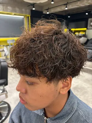 ショート パーマ メンズ EIGHTMEN 池袋東口店所属・池袋メンズ専門💣 玉造利樹のヘアスタイル