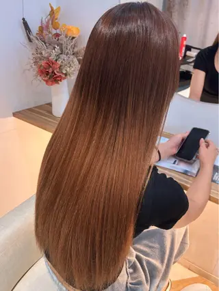 ロング 🖤みらい🖤縮毛/ ブリーチモデル募集のヘアスタイル