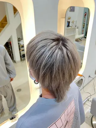 ミディアム カラー パーマ ヘアアレンジ メンズ キッズ ネイル マツエク・マツパ 堀井 凌平のヘアスタイル