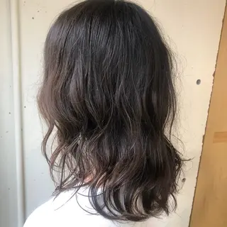 ミディアム パーマ パーマ美容師 hanaのヘアスタイル