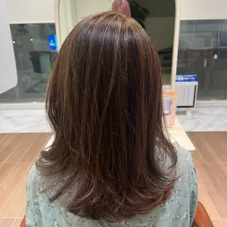 セミロング 白髪染め /増田桃子のヘアスタイル